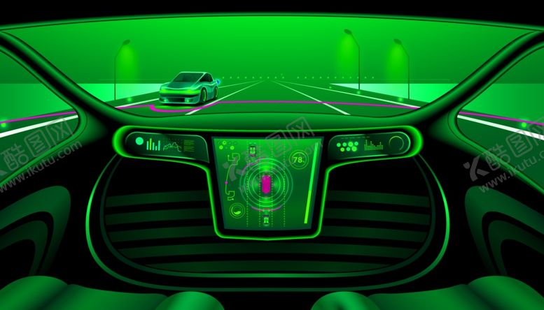 编号：55989109290338148802【酷图网】源文件下载-科技感汽车UI