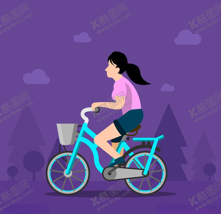 编号：44517705062134373592【酷图网】源文件下载-骑自行车
