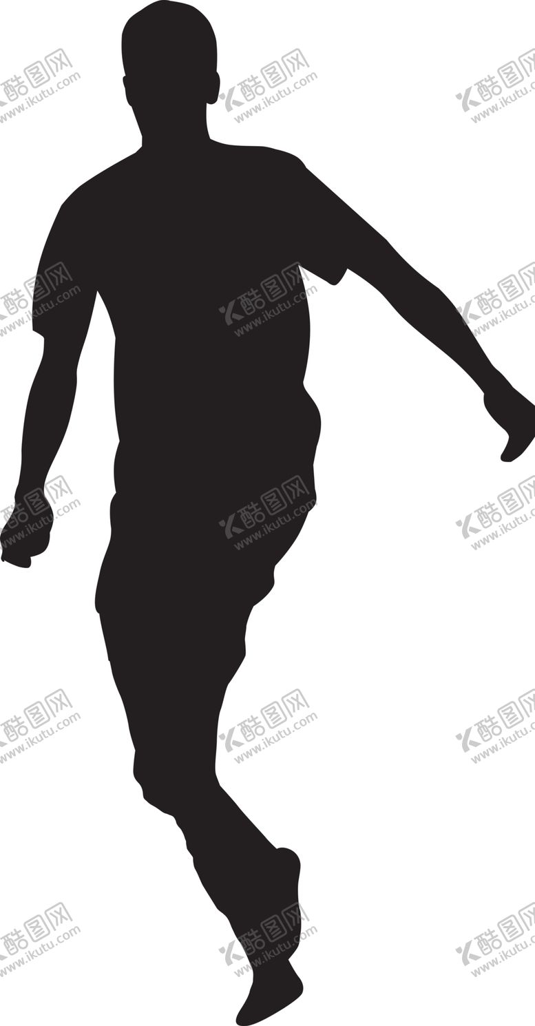 编号：95835104162332089945【酷图网】源文件下载-运动员剪影