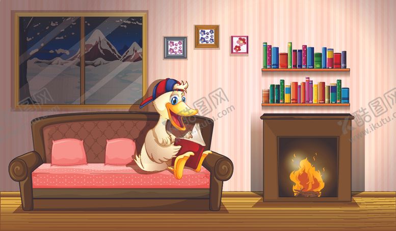 编号：96697105142054209500【酷图网】源文件下载-卡通动物插画