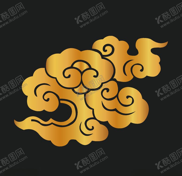 编号：90330010171242337355【酷图网】源文件下载-矢量古典祥云