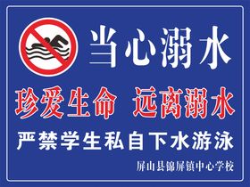 防溺水警示牌