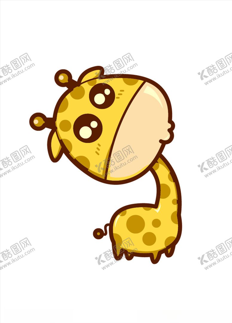 编号：44047005142312407327【酷图网】源文件下载-卡通长颈鹿
