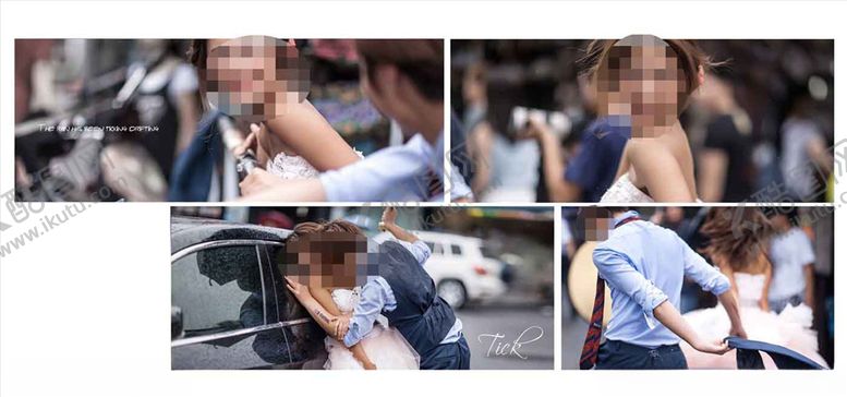 编号：59884405030322017948【酷图网】源文件下载-韩国风影楼婚相册模板之滴答街道