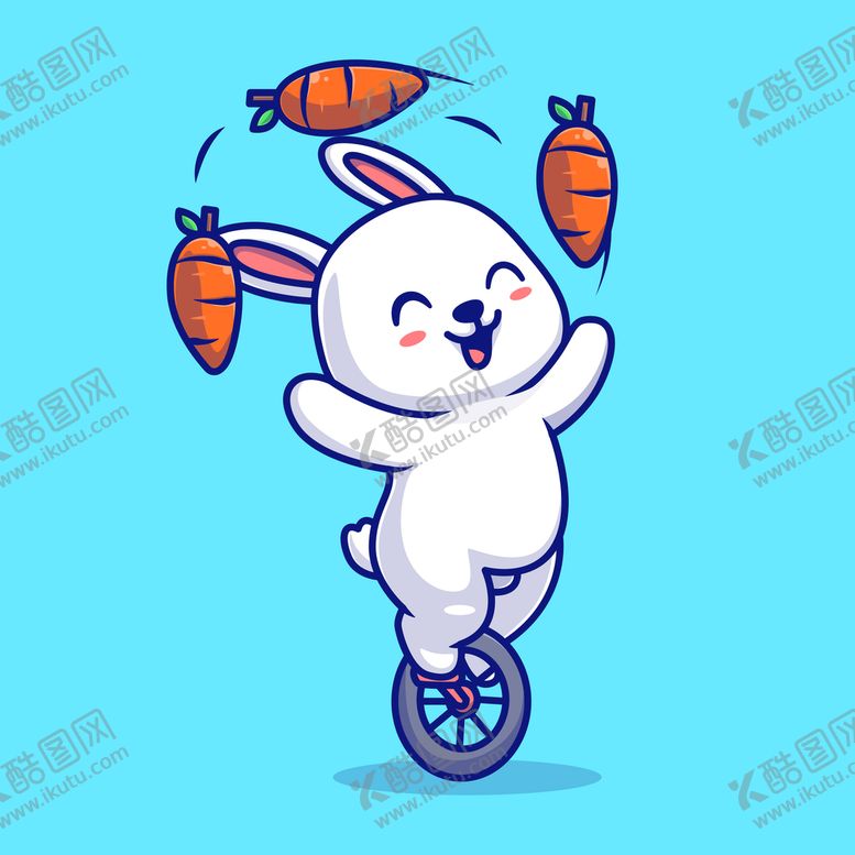 编号：17683409120058405830【酷图网】源文件下载-卡通兔子卯兔年