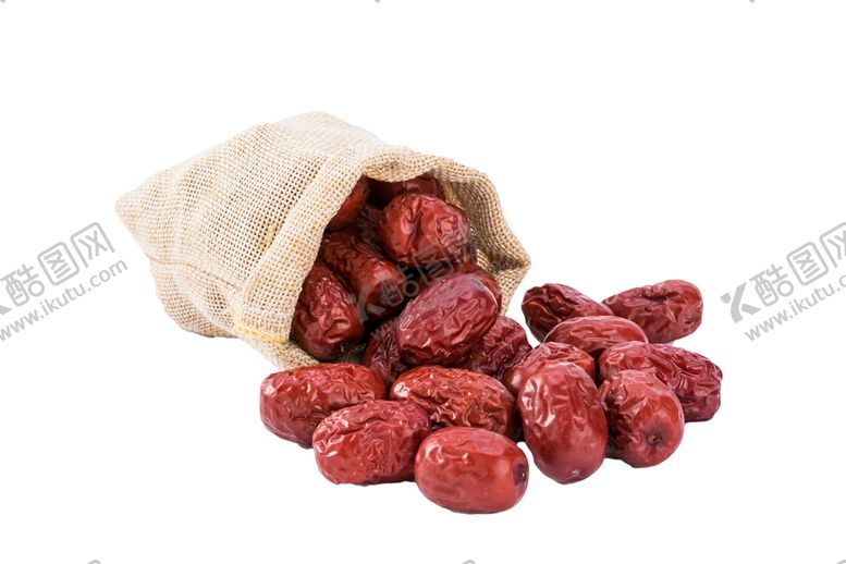 编号：92347409250754107746【酷图网】源文件下载-红枣养生布袋海报素材