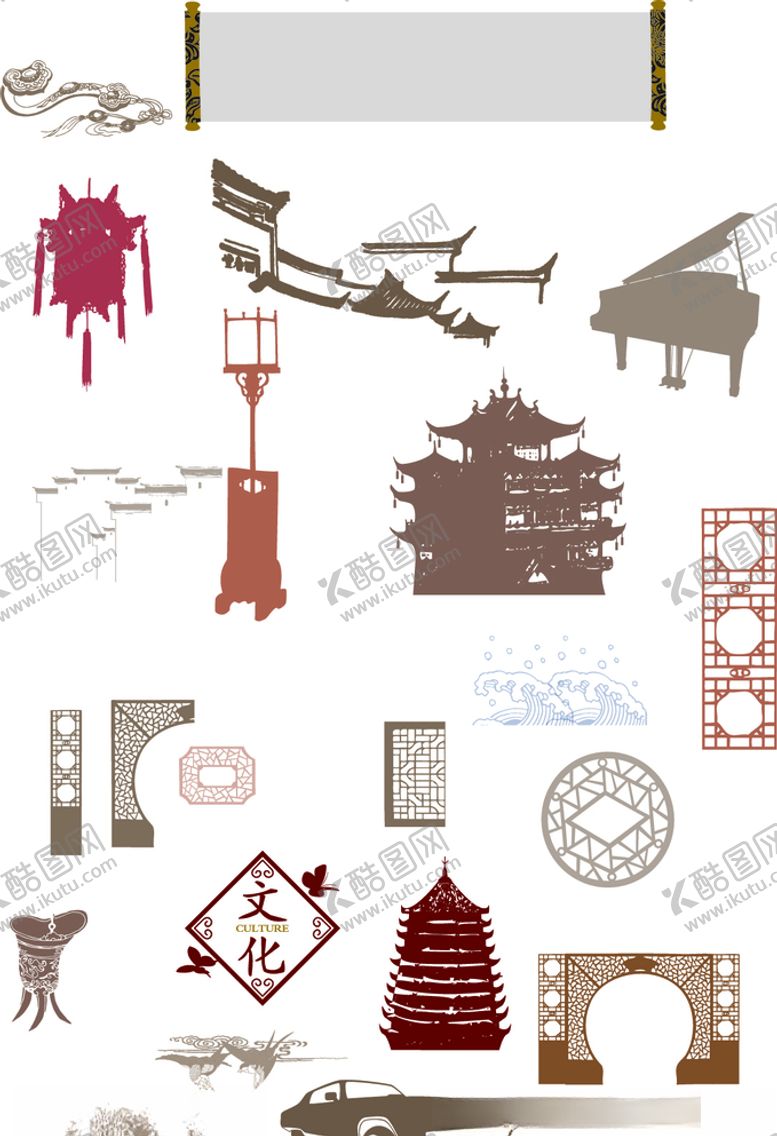 编号：31517810110234245961【酷图网】源文件下载-古建筑剪影