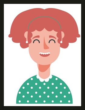 手绘女孩女人优雅漂亮美