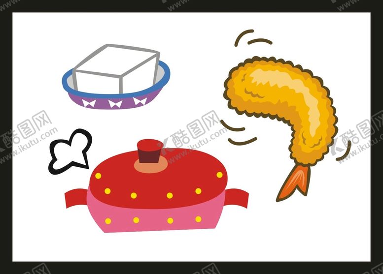编号：72176412182209354079【酷图网】源文件下载-手绘卡通美食 
