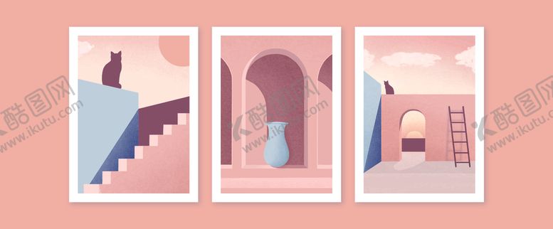 编号：94524110070416471363【酷图网】源文件下载-简约插画中的多样物品