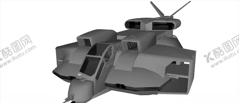 编号：63660810010628439704【酷图网】源文件下载-运输飞船模型
