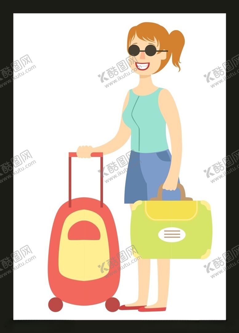 编号：71214701302042011651【酷图网】源文件下载-旅游旅行女孩