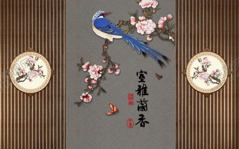 编号：86631105032056277791【酷图网】源文件下载-花开富贵装饰画