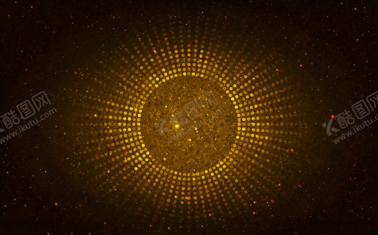 编号：45716109222320097236【酷图网】源文件下载-金色圆圆环通道点缀矢量海报背景