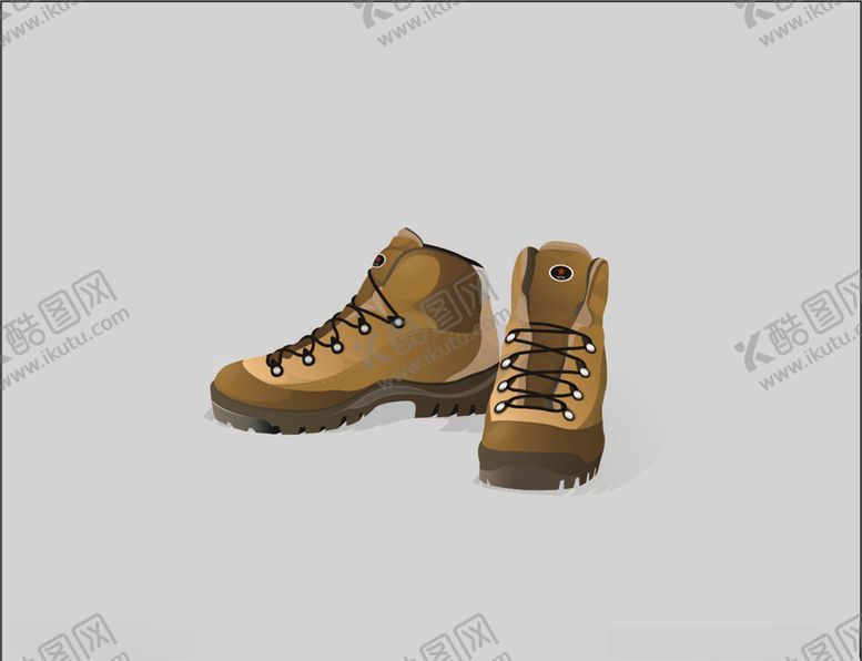 编号：14610709101743009509【酷图网】源文件下载-矢量登山靴素材