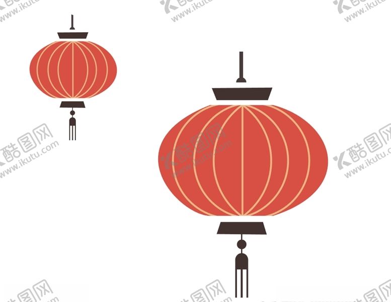 编号：56694704080958403875【酷图网】源文件下载-灯笼年味素材