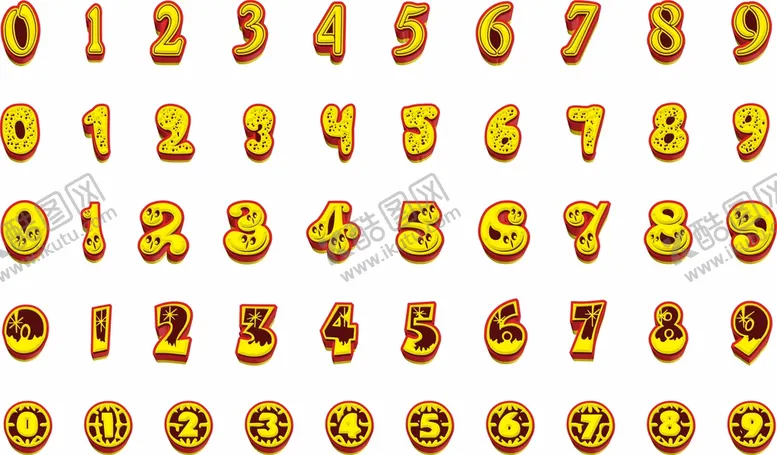 编号：59141502090315103897【酷图网】源文件下载-数字艺术字