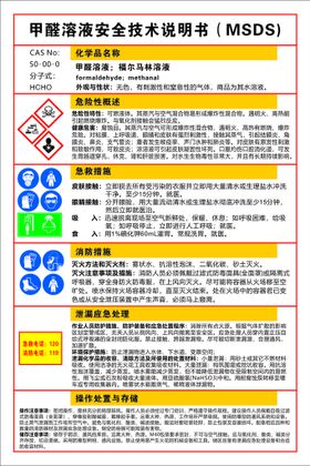 化工厂材料安全技术说明书