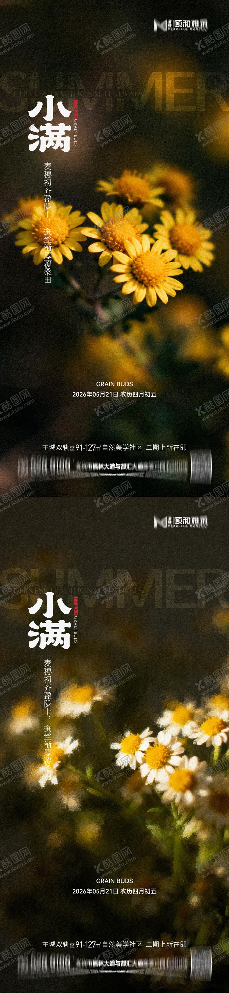 编号：16292705222316218321【酷图网】源文件下载-小满二十四节气节日海报2026