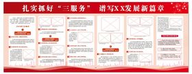 企业工作报告工作计划展板