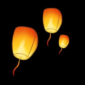 孔明灯赏月中秋广告会