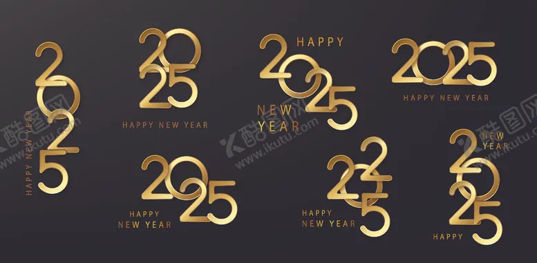 编号：84475202240339457087【酷图网】源文件下载-2025元旦新年快乐背景