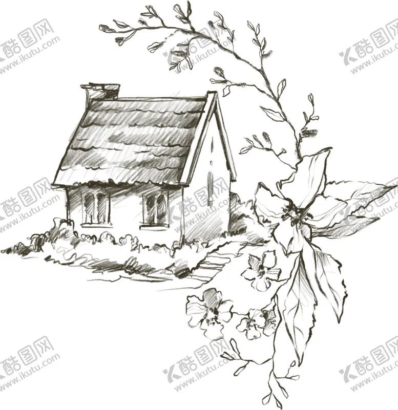 编号：74476709111317003544【酷图网】源文件下载-田园风小屋