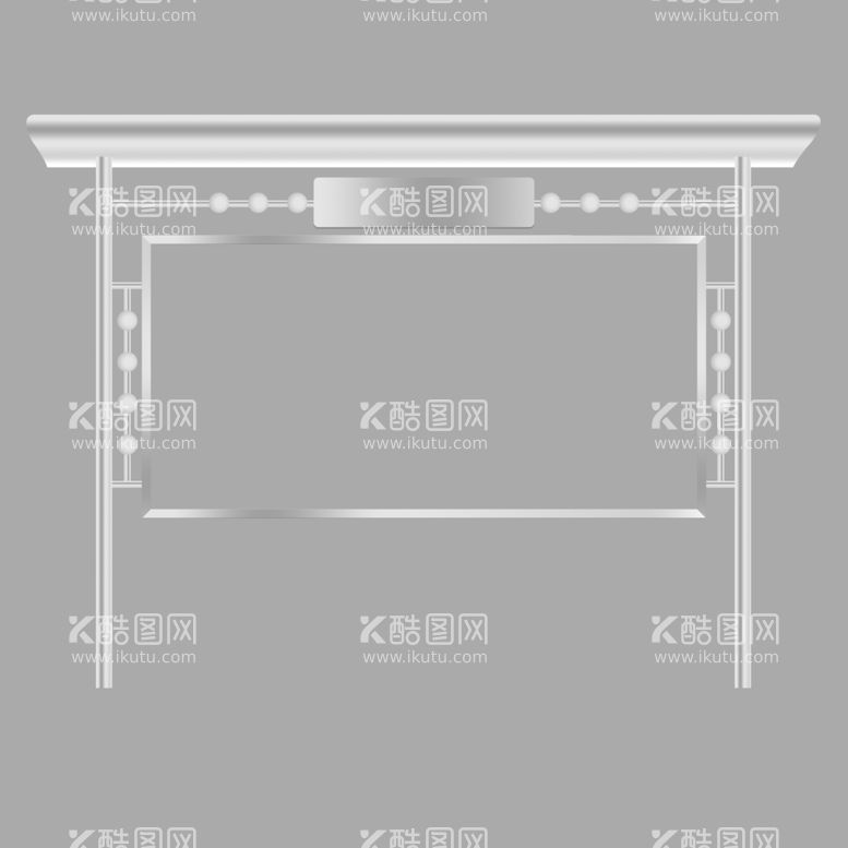 编号：81683403100736437841【酷图网】源文件下载-白钢宣传栏