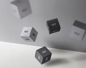 包装盒样机素材纸质剪纸子