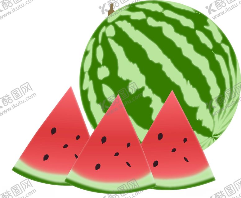 编号：47207609231752576773【酷图网】源文件下载-夏天西瓜冰霜水果