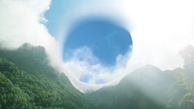蓝天白云天空