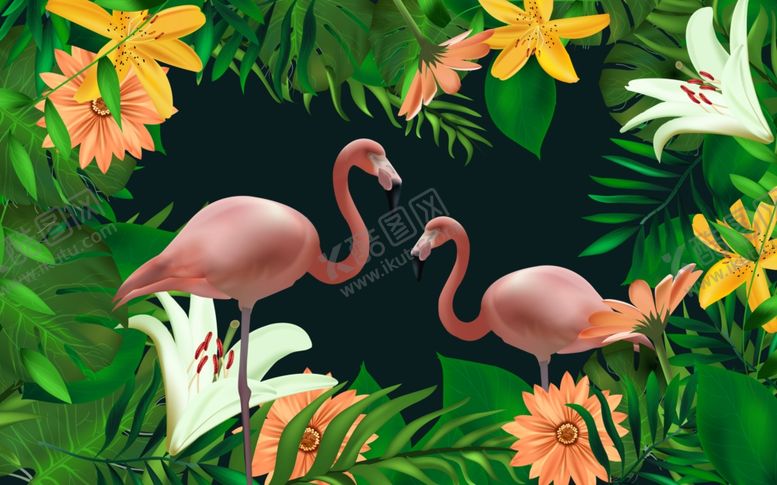 编号：97721010180005436924【酷图网】源文件下载-植物背景墙