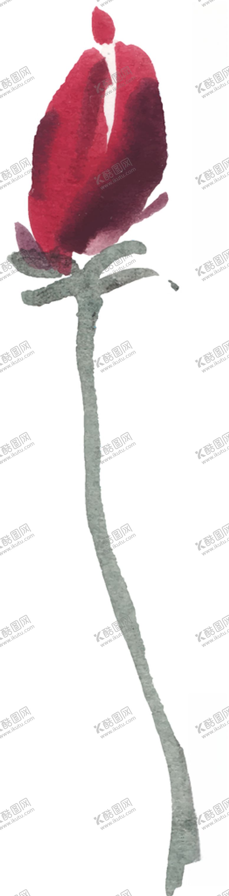 编号：68685710021036033374【酷图网】源文件下载-水彩创意花朵植物