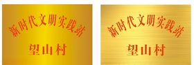 新时代文明实践所不锈钢牌