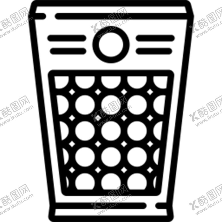 编号：82906710022314250749【酷图网】源文件下载-珍珠奶茶黑白图标