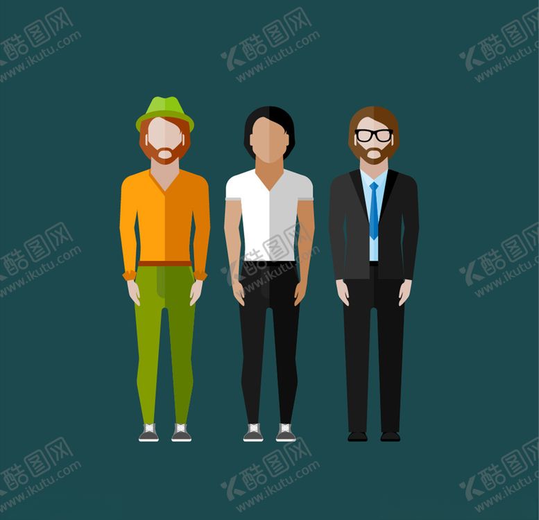 编号：31687405111416556762【酷图网】源文件下载-几何人像