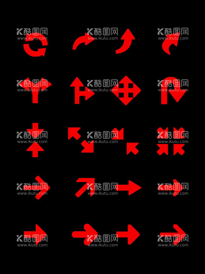 编号：98372109202351307630【酷图网】源文件下载-箭头 