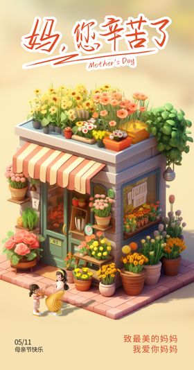 迷你花卉小店微缩景观