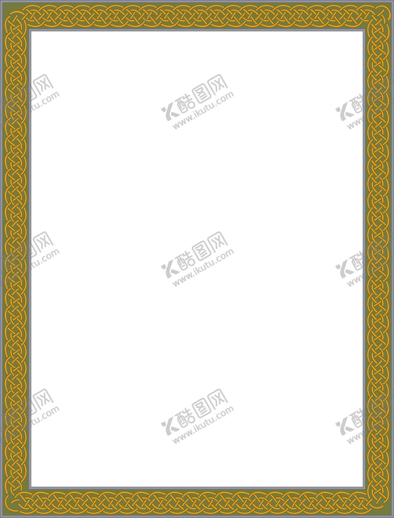 编号：44050904292306513489【酷图网】源文件下载-简约花纹边框