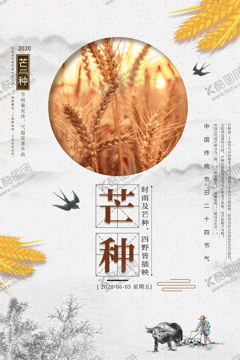 编号：13507606261209467578【酷图网】源文件下载-芒种海报