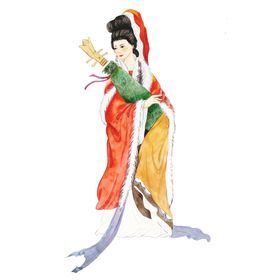 国学人物插画