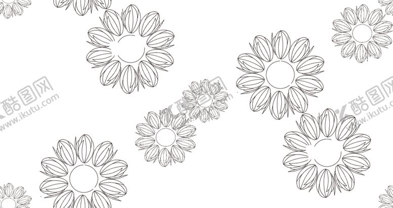 编号：46997210120320574822【酷图网】源文件下载-简约花卉图案背景