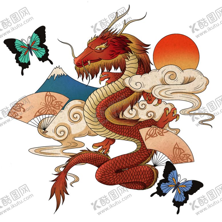 编号：59630005031337562876【酷图网】源文件下载-国潮龙