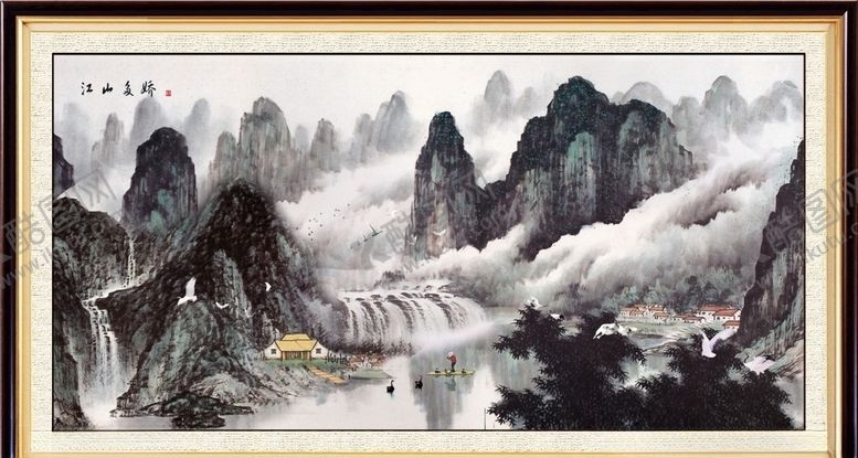 编号：70093310312257576154【酷图网】源文件下载-山水画