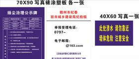 扬尘治理公示牌