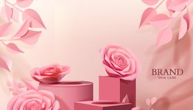 鲜花背景化妆品背景广告底图