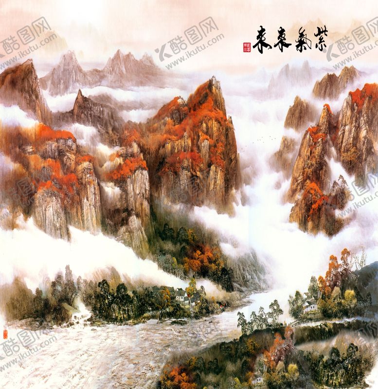 编号：65967309181932334767【酷图网】源文件下载-紫气东来壁纸