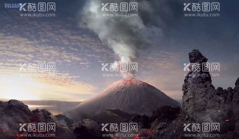 编号：86498610251124148624【酷图网】源文件下载-火山图