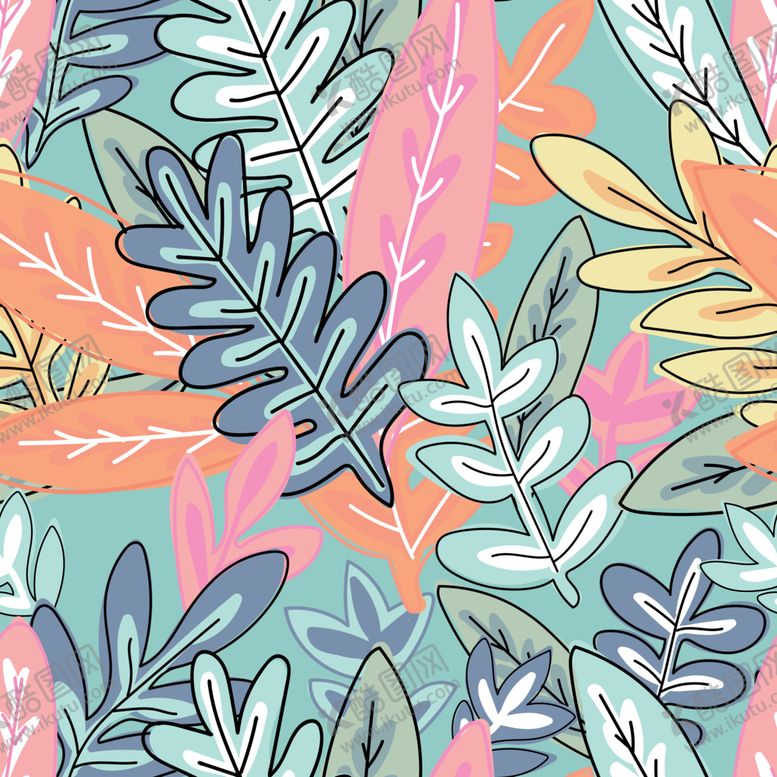 编号：98859910041531308221【酷图网】源文件下载-手绘植物背景