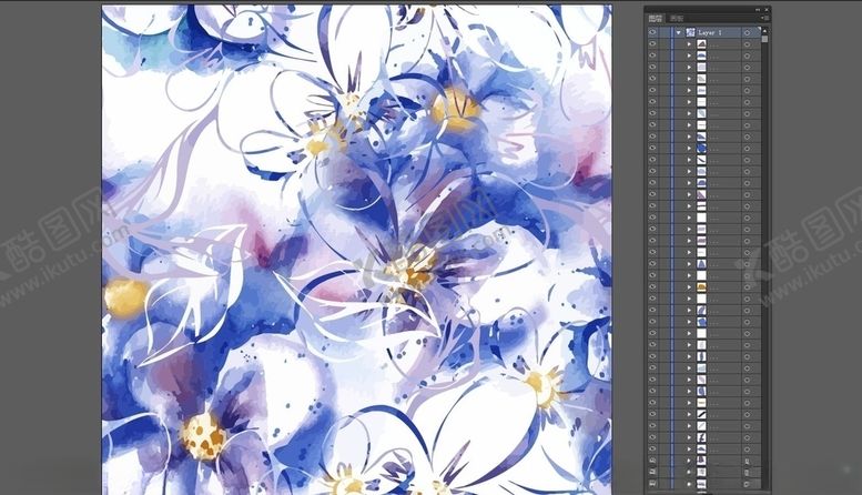 编号：25556610222204551273【酷图网】源文件下载-唯美欧美抽象风格手绘炫彩斑驳涂